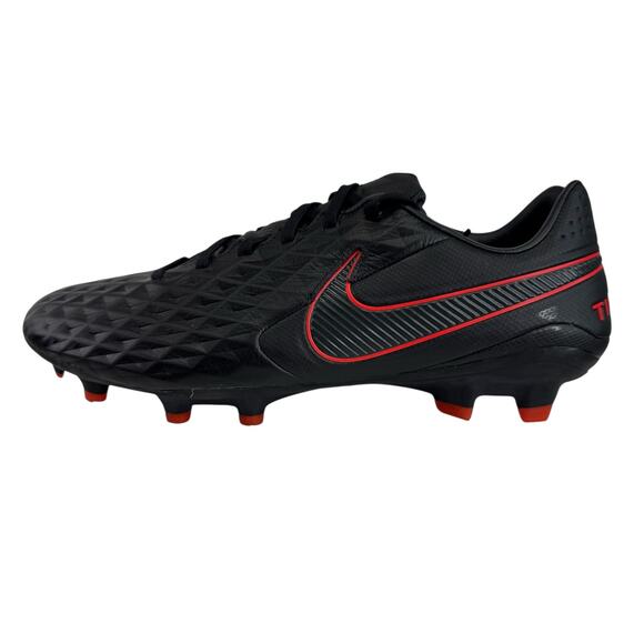 Nike Legend 8 Pro FG Soccer Cleats Men's Black Red (AT6133-060) Size 10.5 - Picture 1 of 9